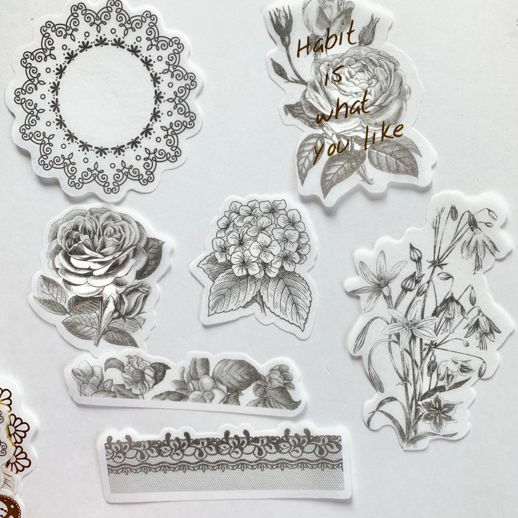 MMK06B053|G1 |NATURAL COLLECTION DECO STICKER 60 PC