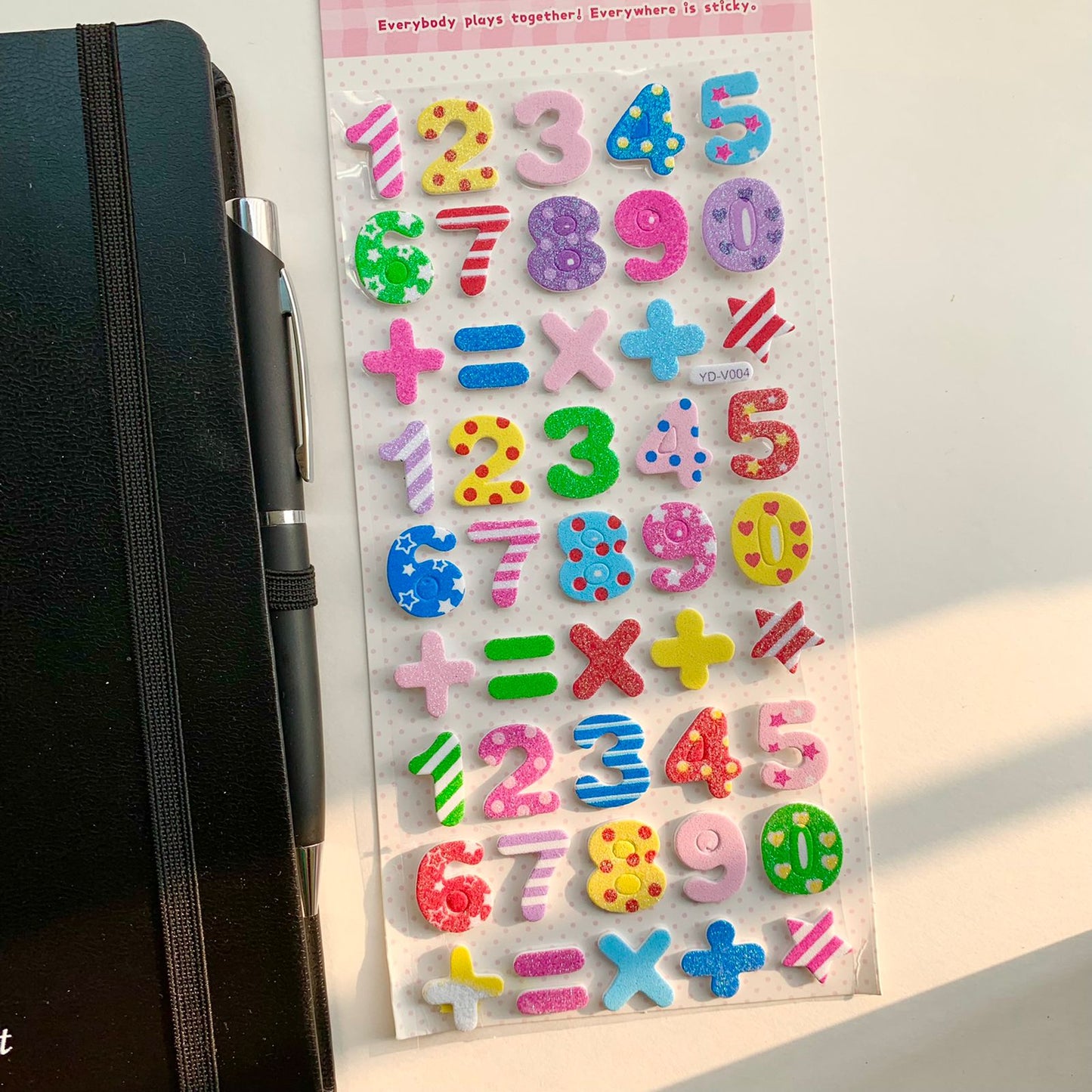 YDV004 - Glitter Foam Sticker