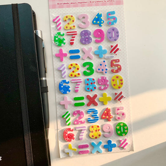 YDV004 - Glitter Foam Sticker