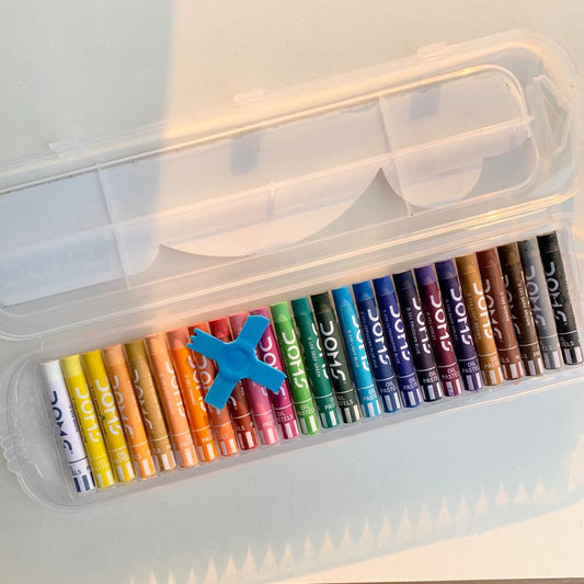 Doms Oil Pastel Set of 25 + 1 Scrapping Tool